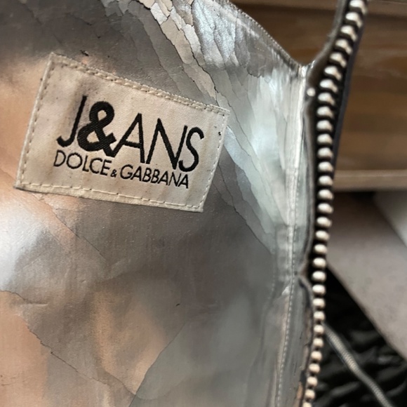 VINTAGE J&ANS DOLCE &GABBANA BlackPatent Leather Boots from 90’s - Picture 12 of 14